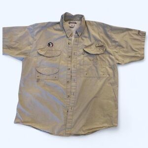 FSU Seminoles Columbia PFG Button Up Men’s Large Fishing Shirt